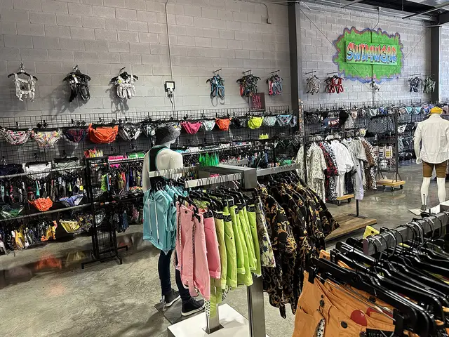 Swimwear wall display